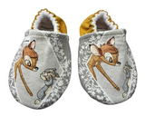 Bambi and Thumper Baby Booties, Cotton Fleece Lined Crib Shoes