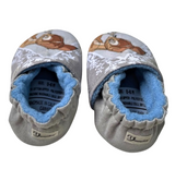 Bambi and Thumper Baby Booties, Cotton Fleece Lined Crib Shoes