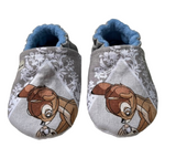 Bambi and Thumper Baby Booties, Cotton Fleece Lined Crib Shoes