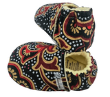 Paisley Kitenge Cotton, Fleece Lined Booties